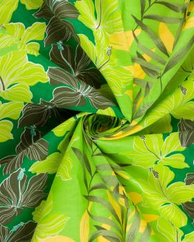 Polynesian fabric MANAVA Green - Tissushop